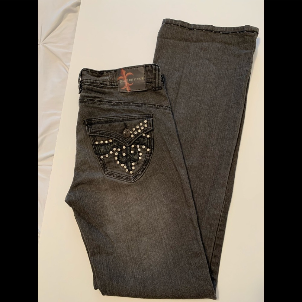 Jeans with bling pockets- preowned